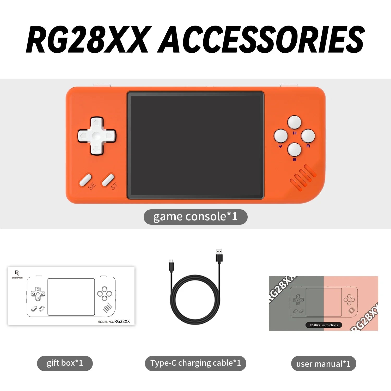 Buy Anbernic RG28XX | Portable Retro Gaming Console – PixPalm