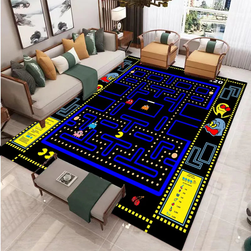 Retro Gamer Area Rug: Nostalgic Home Decor