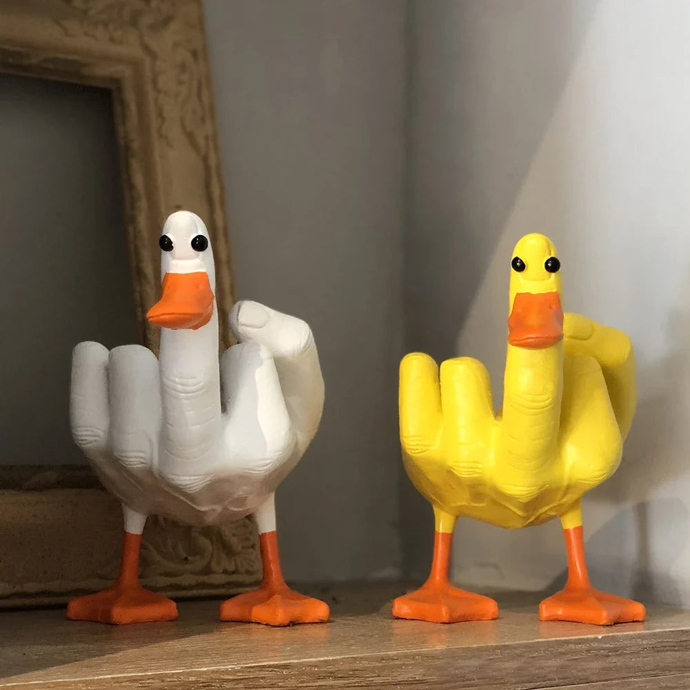 Cheeky Duck Figurine: A Quirky Touch of Humor for Your Home